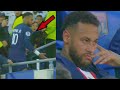 Neymar indignado ao ser substituído contra o Lyon