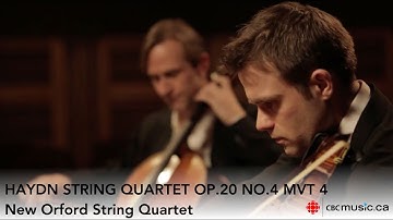 Haydn String Quartet Op.20 No.4 4th mvt | New Orford String Quartet