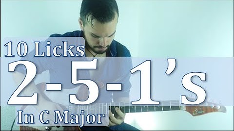 10 2-5-1 Jazz Licks in C Major (Tabs)