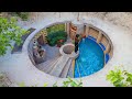 Wilderness Living! Build  The Greatness  Underground Dynasty House And Mini  Pool