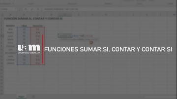 Excel: Funciones sumar.si, contar y contar.si