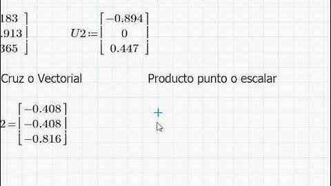 MathCAD prime Operacion con matrices
