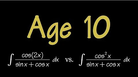 Integral of cos(2x)/(sin(x)+cos(x)), integral of cos^2(x)/(sin(x)+cos(x))