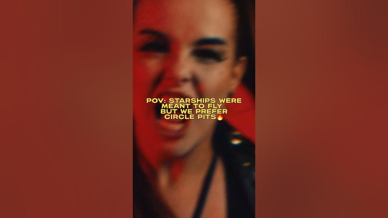 Starships were meant to fly..🚀 but we prefer circle pits🔥#stellvris #nickiminaj  #metalcover