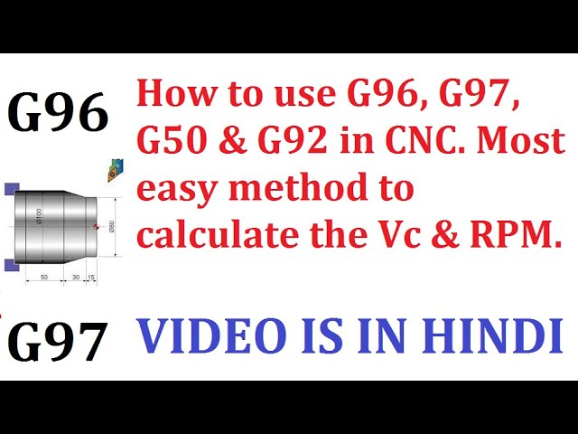 36 HOW TO USE CONSTANT CUTTING SURFACE SPEED G96 AND