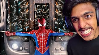 Spider-Man Stops A Train From Crashing 🔥..!!