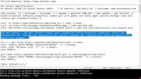 installing Total.js On Ubuntu 18.04