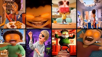 Chicken Stars Original and selection of AI Versions