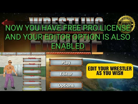 How to unlock editor option in Wrestling Empire  Also get free pro