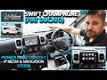 Swift champagne fiat ducato motorhome  pioneer avicz1000d35c media  navigation system upgrade