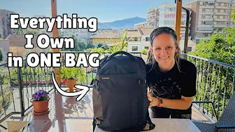 Everything I Own Fits in 1 Bag | Extreme Minimalism + Slow Travel 🌍