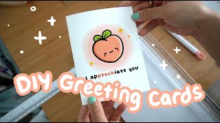 How I Make A2 Printed Greeting Cards! 💌 Materials & Process Video
