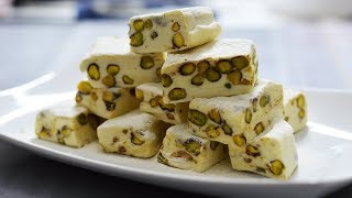 طرز تهیه گز آردی اصفهان در منزل، فوق العاده خوشمزه و مجلسی | Traditional Persian Nougat (Gaz) Recipe