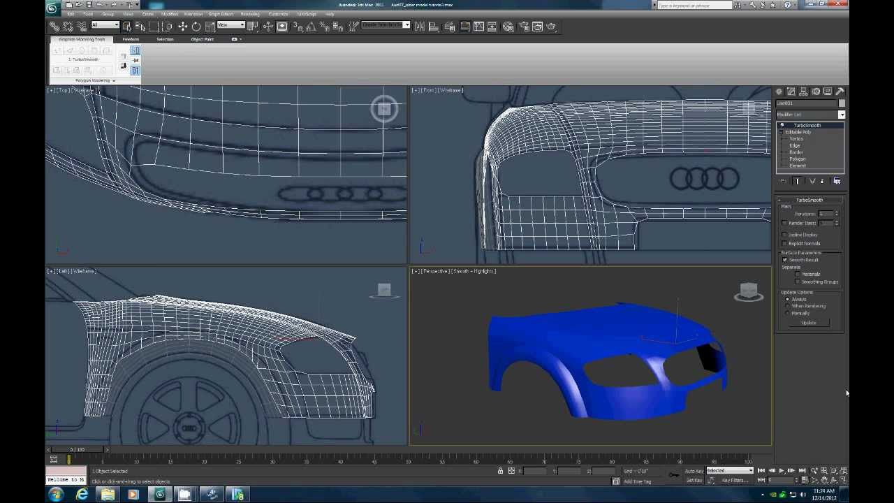  3DS  MAX  spline modeling  EASY Part 6 YouTube