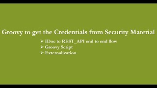 Famous SAP_CPI | Groovy to get the Credentials from Security Material Net Worth