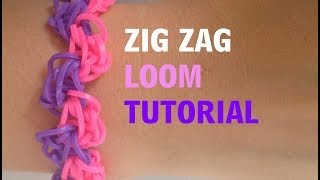 ZIGZAG Bracelet Tutorial Rainbow Loom l JasmineStarler