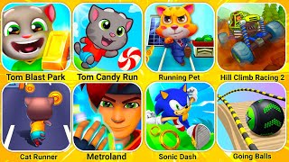 Talking Tom Gold Run, Talking Pet Gold Run, Subway Hero Run, Super Speedo, Talking Tom Time Rush...