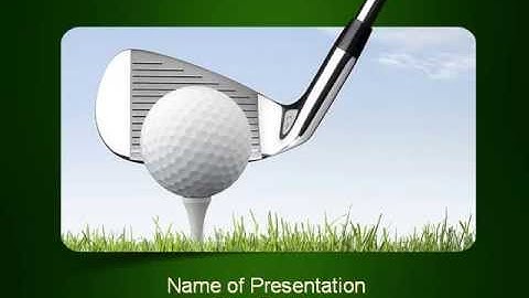 Golf Tournament PowerPoint Template by PoweredTemplate.com