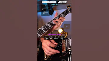 Triad Chords Progression A Harmonic Minor Guitar Guitartutorial Tabs Guitarlesson Guitarist 