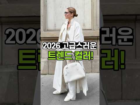 옷장에 하나쯤 있을 법한 <strong>2026</strong> 고급스러운 트렌드 <strong>컬러</strong>✔️✔️