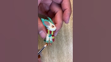 Leafeon - Advent Calendar 4 of 24 #pokemon #leafeon #adventcalendar #handmade #polymerclay