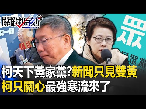 「柯家天下、黃家黨」？新聞版面只見黃珊珊、黃國昌 柯文哲只關心最強寒流來了！ 【關鍵時刻】20240124 劉寶傑 張禹宣 吳子嘉 單厚之 黃暐瀚