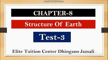 Test-3 | Chapter-8 | Structure Of Earth | Most Important MCQS | PST | JEST | PTS | HST | NTS