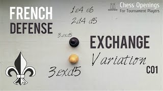 Exchange Variation of the French Defense (C01) ⎸Chess Openings