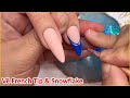 Vẽ French Tip và bông tuyết từng bước | Christine Lam