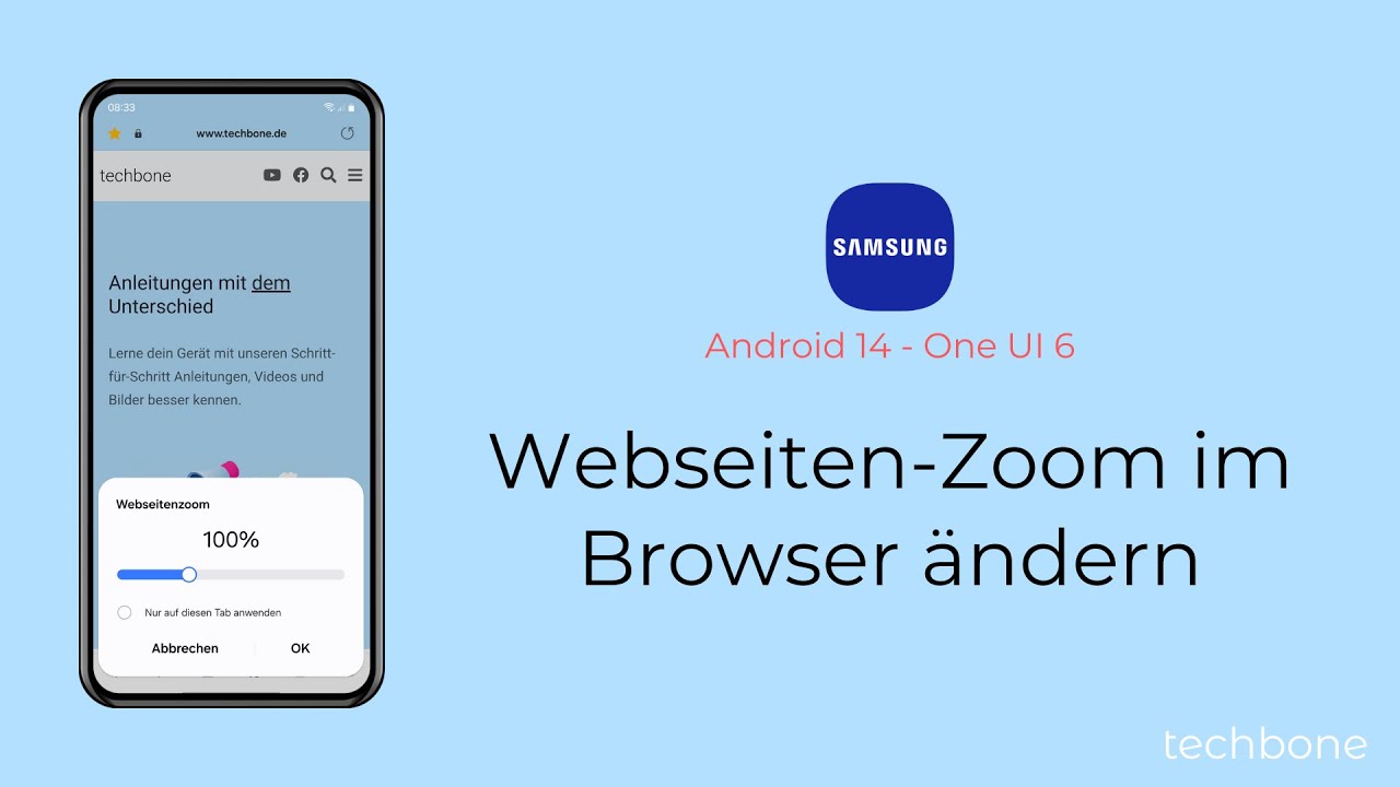 Webseiten-Zoom im Browser ändern [Samsung Internet] - YouTube