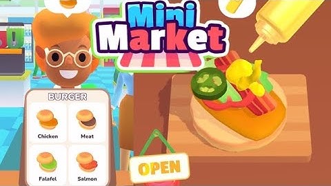 Mini Market Food Cooking Game 🥪🍬🍊 Gameplay All Levels