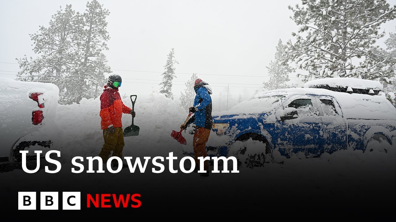 Massive US blizzard hits California and Nevada | BBC News