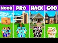 Minecraft NEW Easy House BUILD CHALLENGE Noob VS PRO VS Hacker Vs GOD