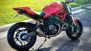 Ducati Monster 821 Mods - Ducabike Rearsets, Rizoma Drag Bar, CRG Levers & more