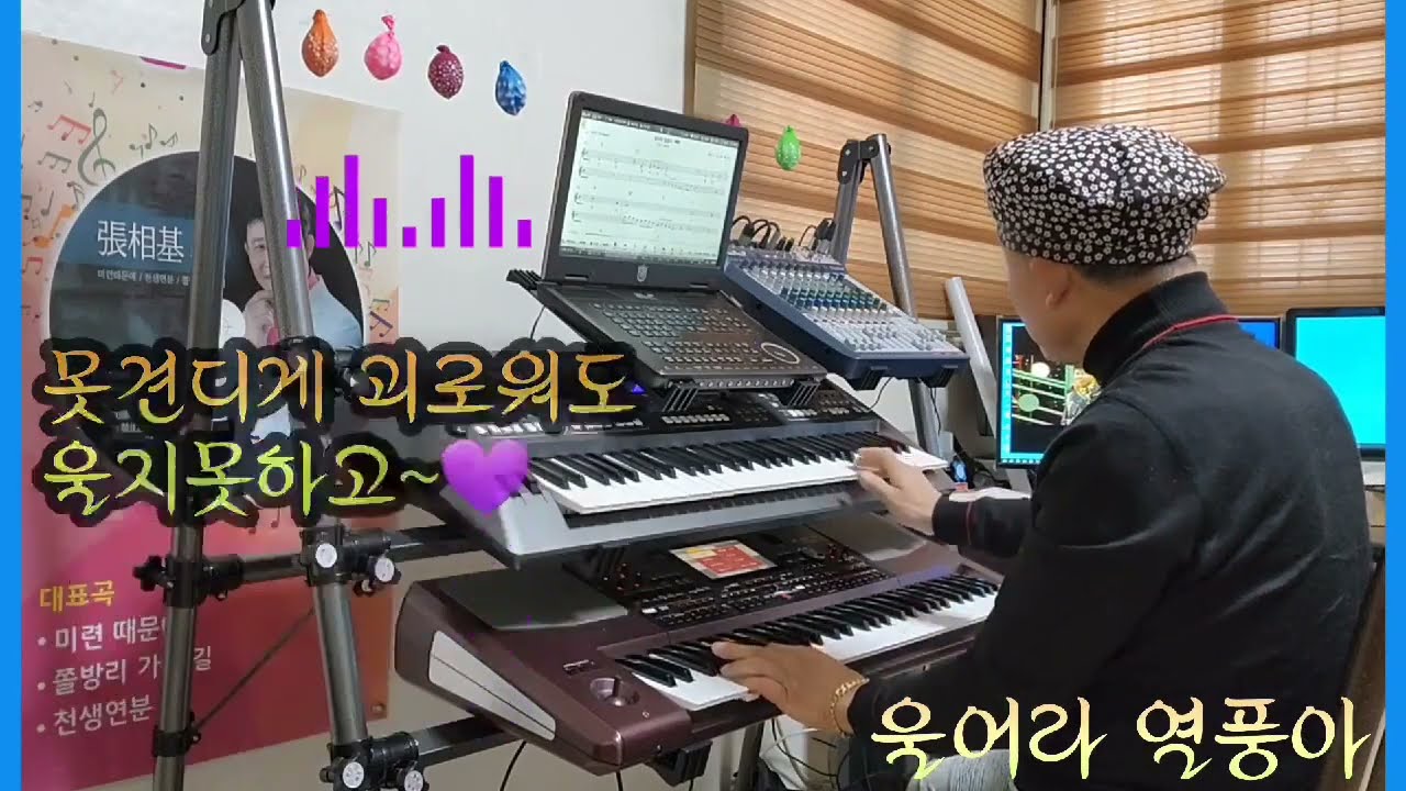 장상기 # 전자올겐연주 # 울어라열풍아 #(원곡 이미자) #디스코 # 트로트# 경음악#