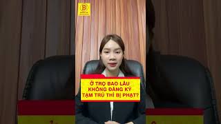 Ở TRỌ BAO LÂU KHÔNG ĐĂNG KÝ TẠM TRÚ THÌ BỊ PHẠT | HÃNG LUẬT BIGBOSS LAW | SHORTS