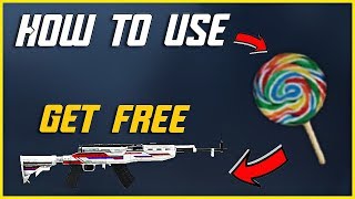 HOW TO USE LOLLIPOP IN PUBG MOBILE | GET PERMANENT SKS SKINS !!