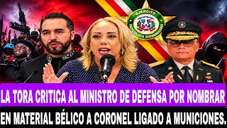 LA TORA CRITICIZES THE MINISTER OF DEFENSE FOR APPOINTING A COLONEL LINKED TO AMMUNITION TO A WAR...