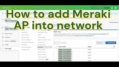 How to add Meraki AP into network 3