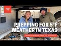 How we prepped our RV for freezing cold weather in Texas!