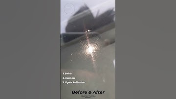 Windshield Issue. Night Glare, Swirls, Scratches.  | Glass Fix Studios ® #karachi #glasspolishing .