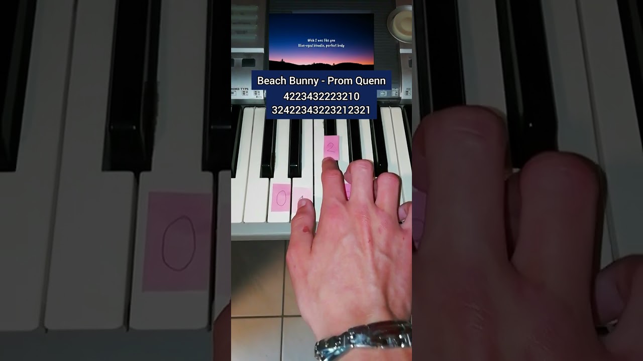 Beach Bunny - Prom Quenn - (Piano Tutorial) 