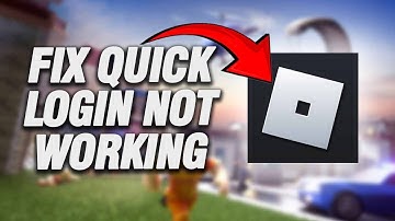 How To Fix Roblox Mobile Quick Login Not Working | Final Solution