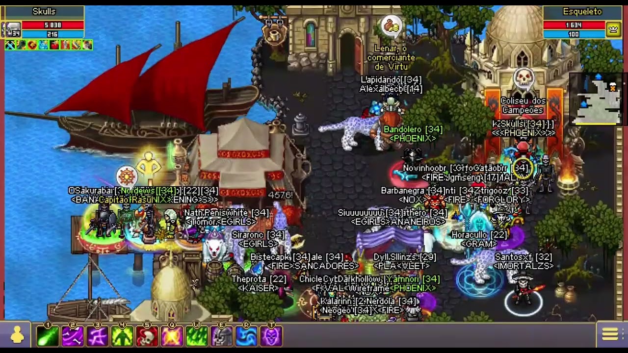 Warspear online Necromante Solando Sea e coliseu mítica 