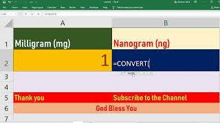 Convert Milligram to Nanogram