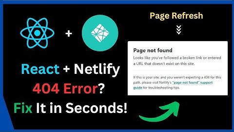 Fix 404 Error on React Website Hosted on Netlify | Easy Solution for Developers