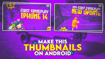 How To Make Pubg/Bgmi Thumbnails On Android | Gaming Thumbnails Tutorial | Thumbnail Kaise Banaye