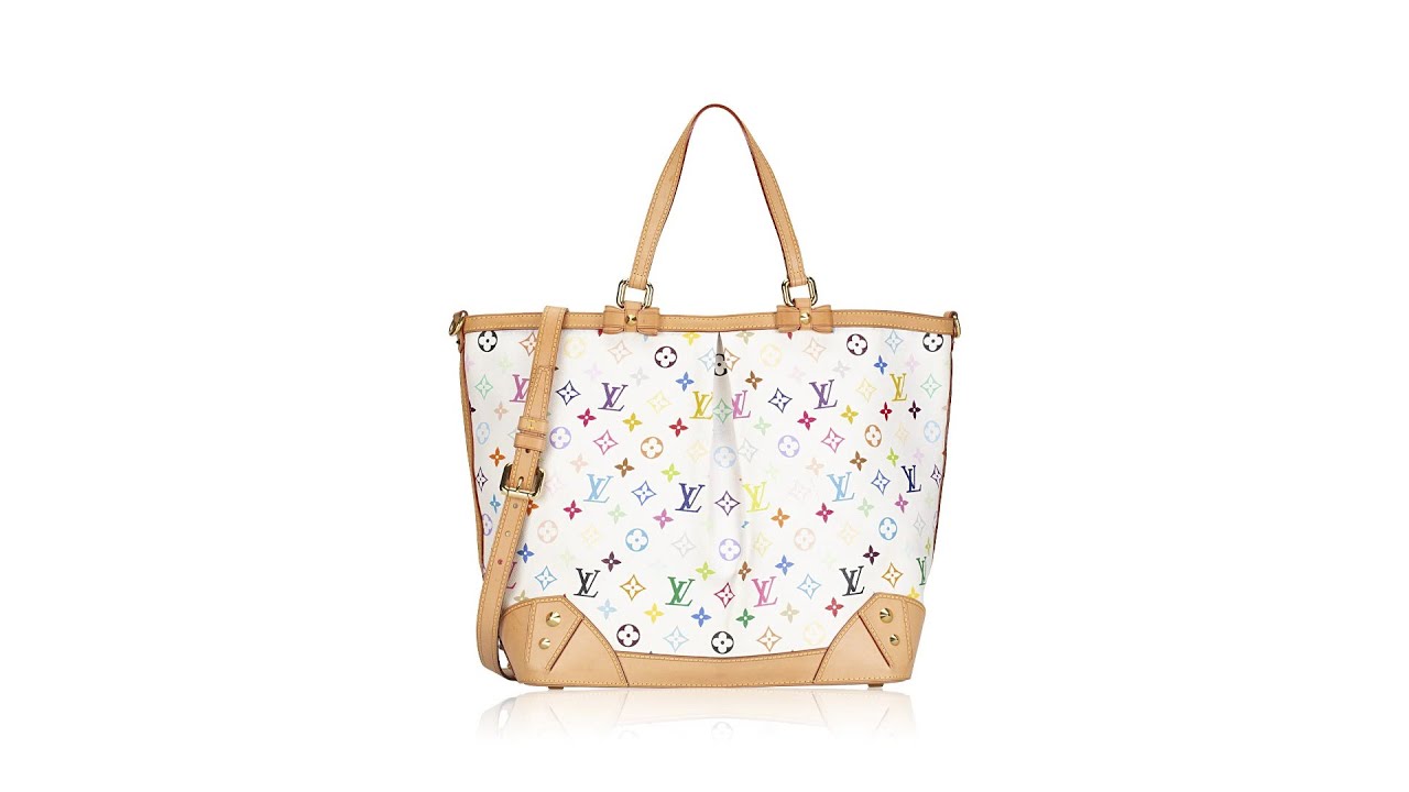 Pre-Owned Louis Vuitton Sharleen MM Multicolor White 