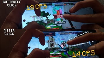 How to JITTER/BUTTERFLY click in MCPE?!