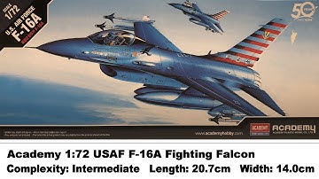 Academy 1:72 USAF F-16A Fighting Falcon Kit Review